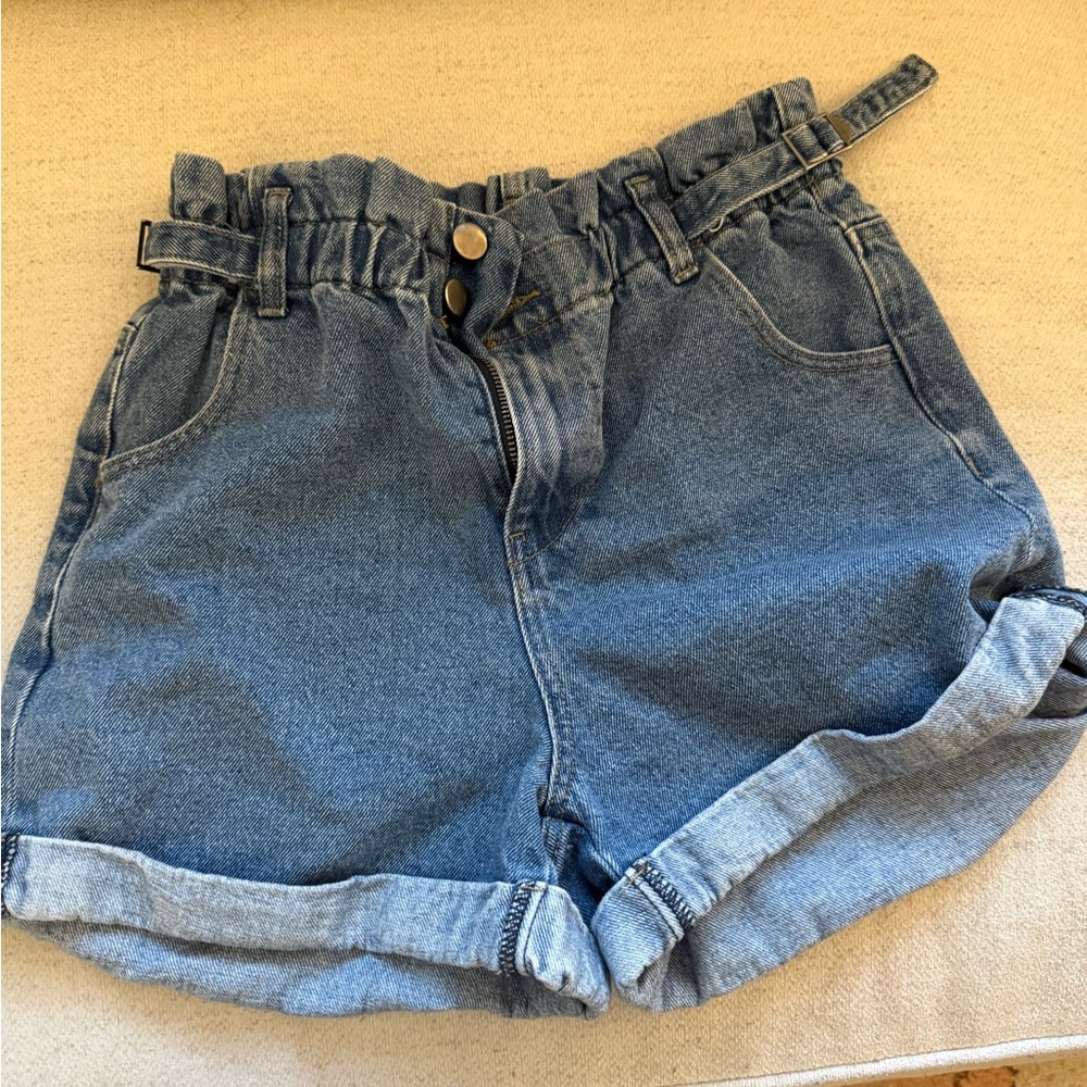BP Denim jean shorts gathered high waist  27